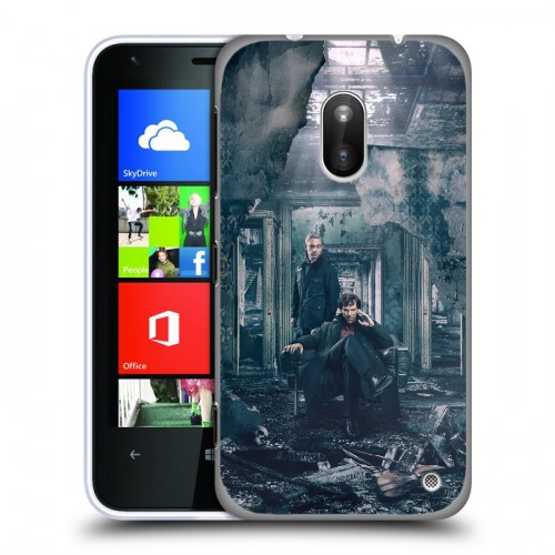 Дизайнерский пластиковый чехол для Nokia Lumia 620 шерлок