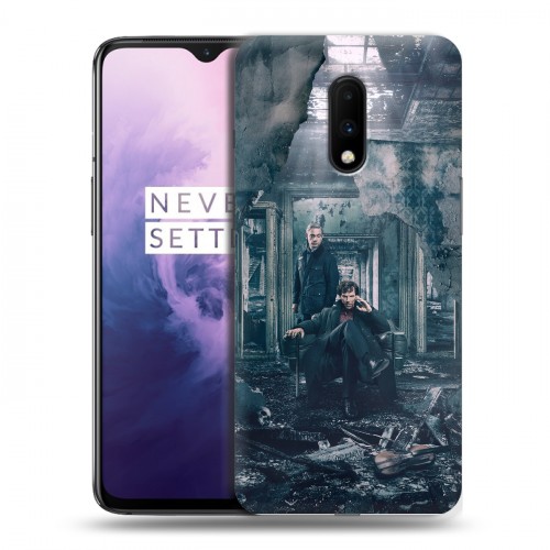 Дизайнерский пластиковый чехол для OnePlus 7 шерлок