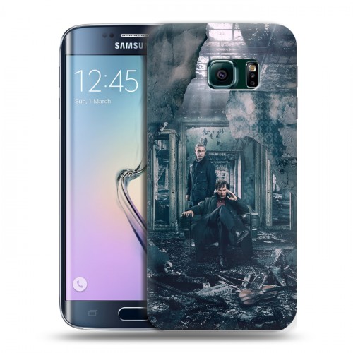 Дизайнерский силиконовый чехол для Samsung Galaxy S6 Edge шерлок