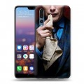 Дизайнерский силиконовый с усиленными углами чехол для Huawei P20 Pro ганнибал