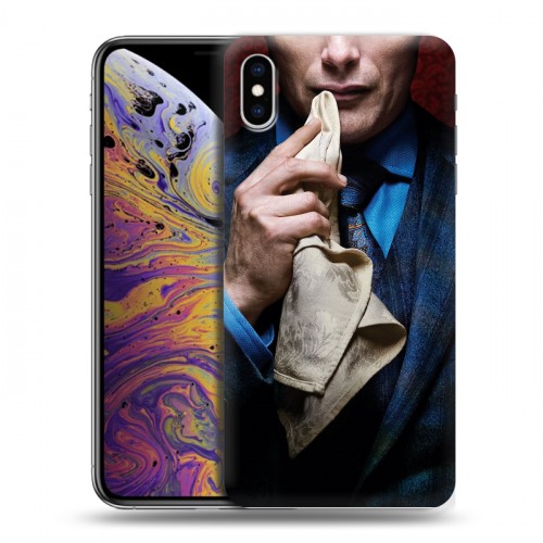 Дизайнерский силиконовый чехол для Iphone Xs Max ганнибал