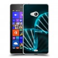 Дизайнерский пластиковый чехол для Microsoft Lumia 540 Абстракции Спираль