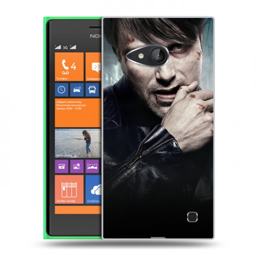 Дизайнерский пластиковый чехол для Nokia Lumia 730/735 ганнибал