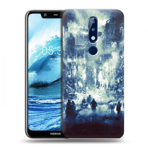 Дизайнерский пластиковый чехол для Nokia 5.1 Plus Бегущий по лезвию 2049