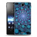 Дизайнерский пластиковый чехол для Sony Xperia TX Абстракции Спираль