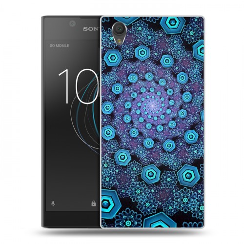 Дизайнерский пластиковый чехол для Sony Xperia L1 Абстракции Спираль