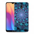 Дизайнерский силиконовый с усиленными углами чехол для Xiaomi RedMi 8A Абстракции Спираль