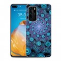 Дизайнерский силиконовый с усиленными углами чехол для Huawei P40 Абстракции Спираль