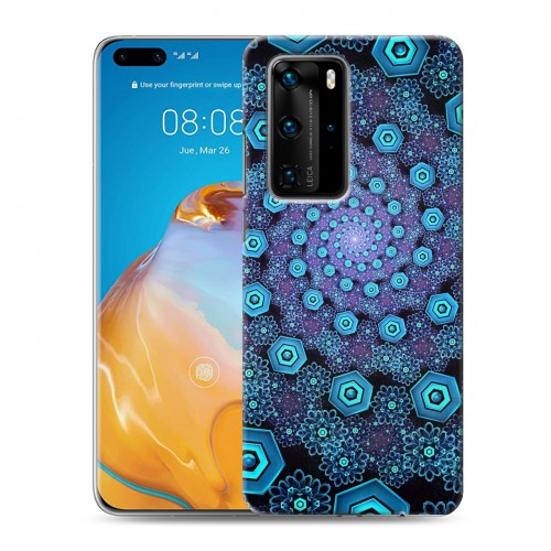 Дизайнерский пластиковый чехол для Huawei P40 Pro Абстракции Спираль