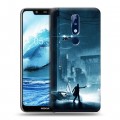 Дизайнерский силиконовый чехол для Nokia 5.1 Plus Бегущий по лезвию 2049