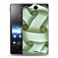 Дизайнерский пластиковый чехол для Sony Xperia TX Абстракции Спираль