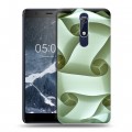 Дизайнерский пластиковый чехол для Nokia 5.1 Абстракции Спираль