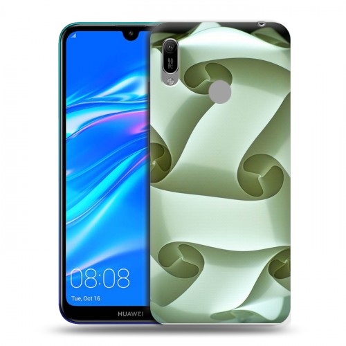 Дизайнерский пластиковый чехол для Huawei Y6 (2019) Абстракции Спираль