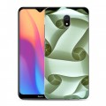 Дизайнерский силиконовый с усиленными углами чехол для Xiaomi RedMi 8A Абстракции Спираль