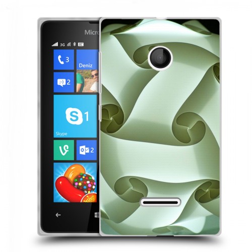 Дизайнерский пластиковый чехол для Microsoft Lumia 435 Абстракции Спираль