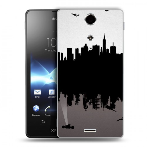 Дизайнерский пластиковый чехол для Sony Xperia TX терминатор