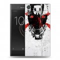 Дизайнерский пластиковый чехол для Sony Xperia XZs терминатор