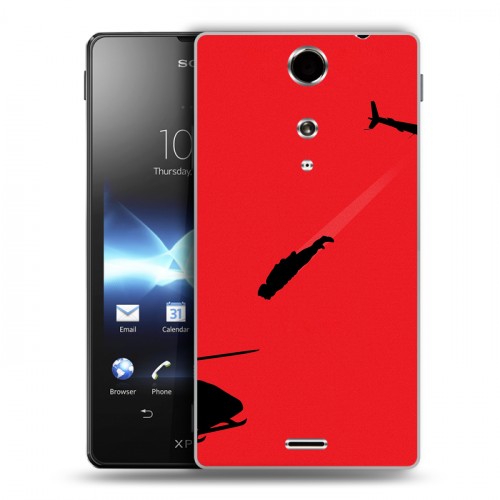 Дизайнерский пластиковый чехол для Sony Xperia TX терминатор