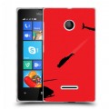 Дизайнерский пластиковый чехол для Microsoft Lumia 435 терминатор