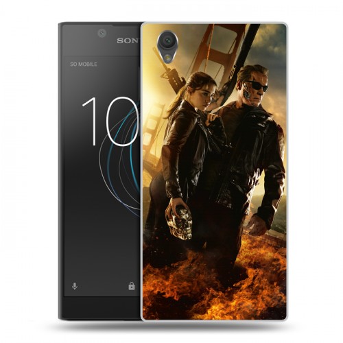 Дизайнерский пластиковый чехол для Sony Xperia L1 терминатор