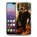 Дизайнерский силиконовый с усиленными углами чехол для Huawei P20 Pro терминатор