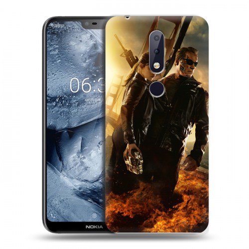 Дизайнерский пластиковый чехол для Nokia 6.1 Plus терминатор