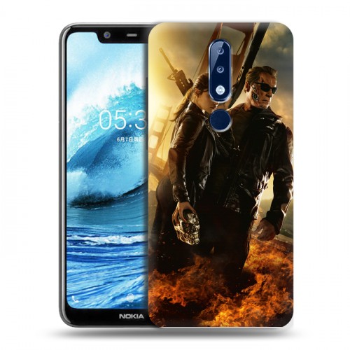 Дизайнерский силиконовый чехол для Nokia 5.1 Plus терминатор