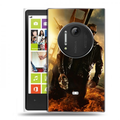 Дизайнерский пластиковый чехол для Nokia Lumia 1020 терминатор