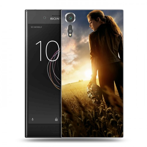 Дизайнерский пластиковый чехол для Sony Xperia XZs терминатор