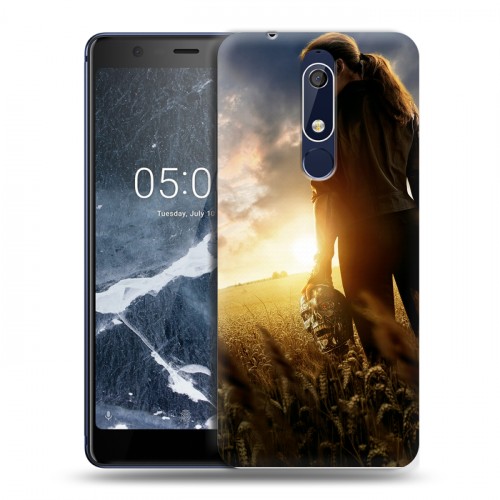 Дизайнерский пластиковый чехол для Nokia 5.1 терминатор