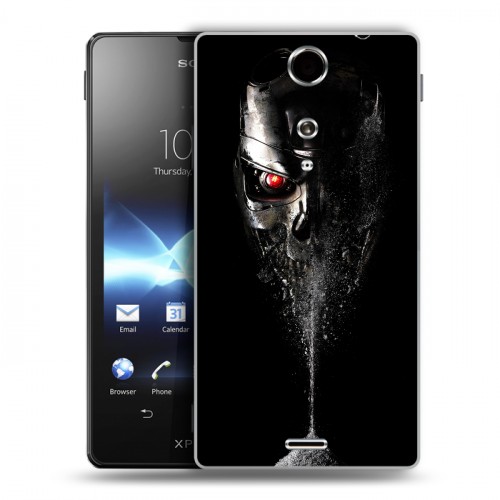 Дизайнерский пластиковый чехол для Sony Xperia TX терминатор