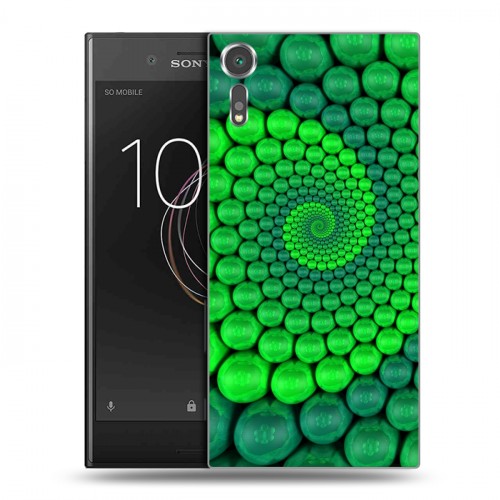 Дизайнерский пластиковый чехол для Sony Xperia XZs Абстракции Спираль