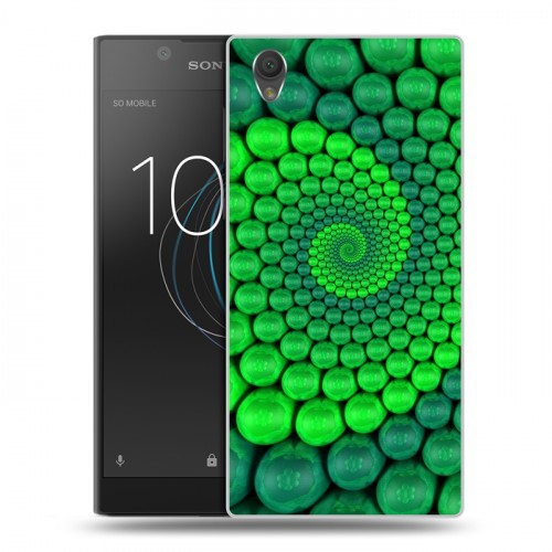 Дизайнерский пластиковый чехол для Sony Xperia L1 Абстракции Спираль