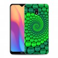 Дизайнерский силиконовый с усиленными углами чехол для Xiaomi RedMi 8A Абстракции Спираль