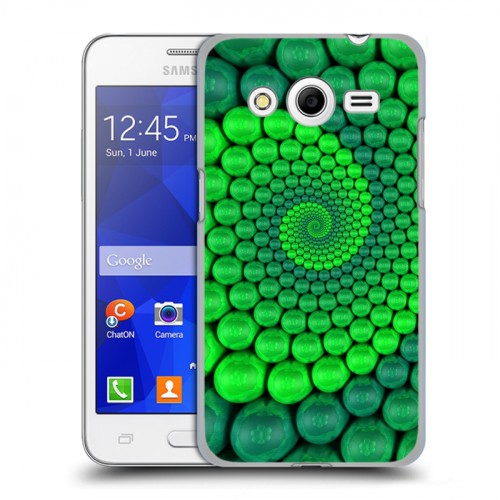 Дизайнерский пластиковый чехол для Samsung Galaxy Core 2 Абстракции Спираль
