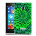 Дизайнерский пластиковый чехол для Microsoft Lumia 435 Абстракции Спираль