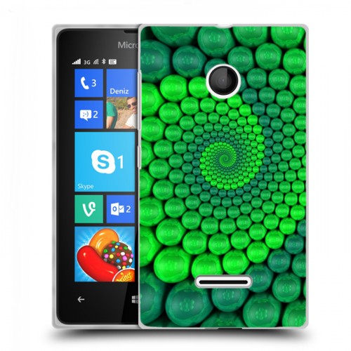 Дизайнерский пластиковый чехол для Microsoft Lumia 435 Абстракции Спираль