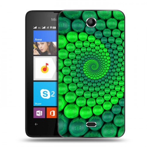 Дизайнерский силиконовый чехол для Microsoft Lumia 430 Dual SIM Абстракции Спираль