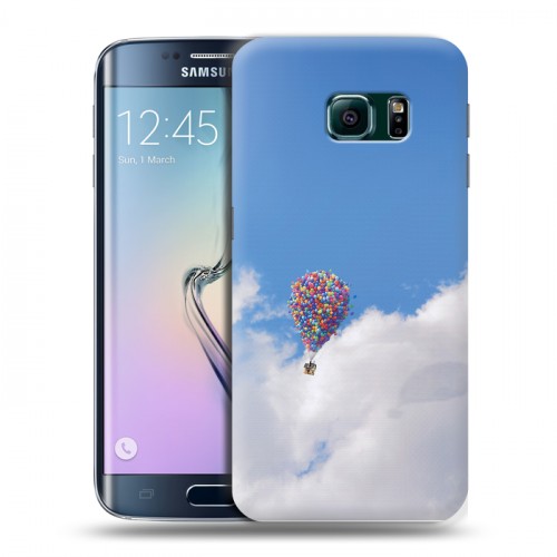 Дизайнерский пластиковый чехол для Samsung Galaxy S6 Edge вверх