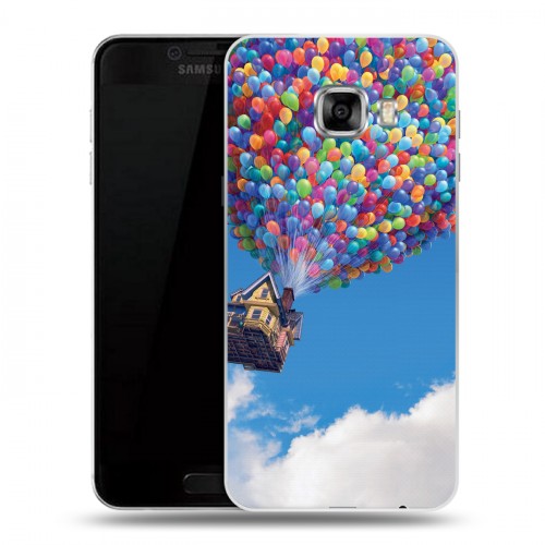 Дизайнерский пластиковый чехол для Samsung Galaxy C5 вверх