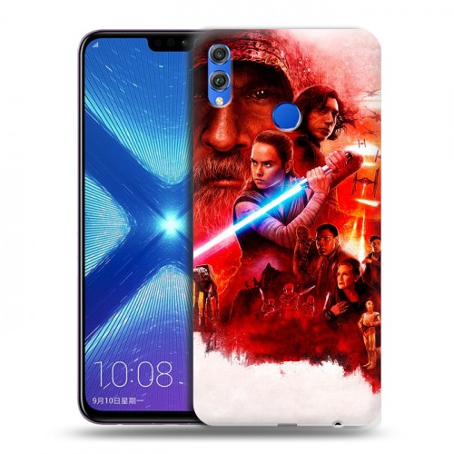 Дизайнерский силиконовый чехол для Huawei Honor 8X Star Wars : The Last Jedi