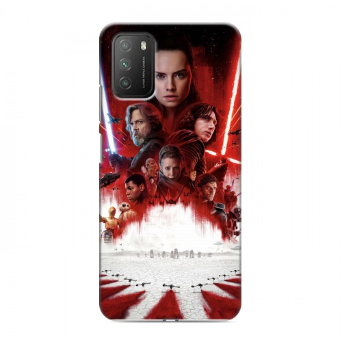 Дизайнерский пластиковый чехол для Xiaomi Poco M3 Star Wars : The Last Jedi