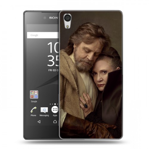 Дизайнерский пластиковый чехол для Sony Xperia Z5 Premium Star Wars : The Last Jedi