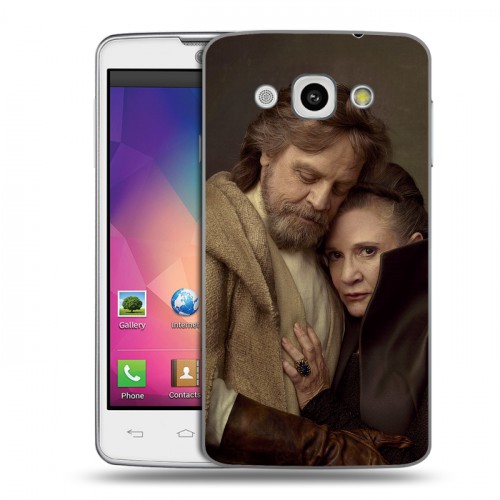 Дизайнерский пластиковый чехол для LG L60 Star Wars : The Last Jedi