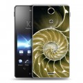 Дизайнерский пластиковый чехол для Sony Xperia TX Абстракции Спираль