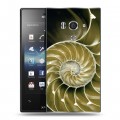 Дизайнерский пластиковый чехол для Sony Xperia acro S Абстракции Спираль