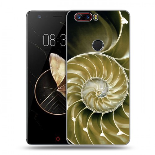 Дизайнерский пластиковый чехол для ZTE Nubia Z17 Абстракции Спираль