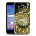 Дизайнерский пластиковый чехол для Huawei Y3 (2017) Абстракции Спираль