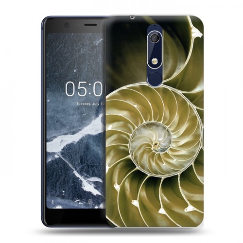 Дизайнерский пластиковый чехол для Nokia 5.1 Абстракции Спираль