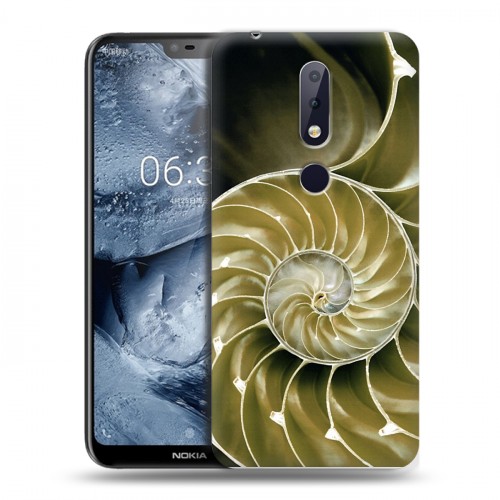 Дизайнерский силиконовый чехол для Nokia 6.1 Plus Абстракции Спираль